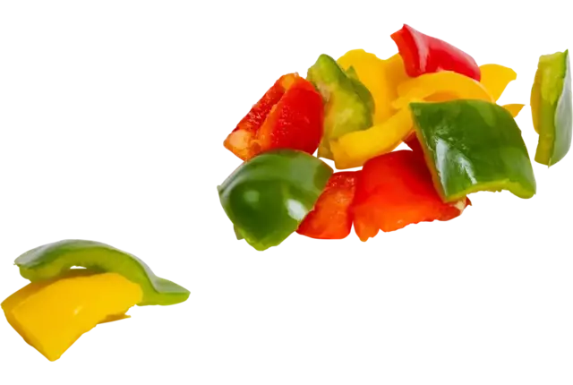 Paprika mix brunoise 30mm bak 1 kg